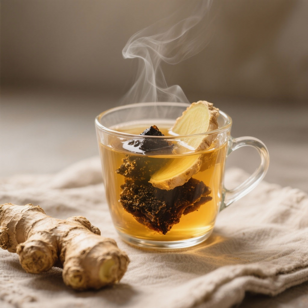 Boisson Revitalisante au Shilajit, Gingembre et Miel pour Énergie Naturelle