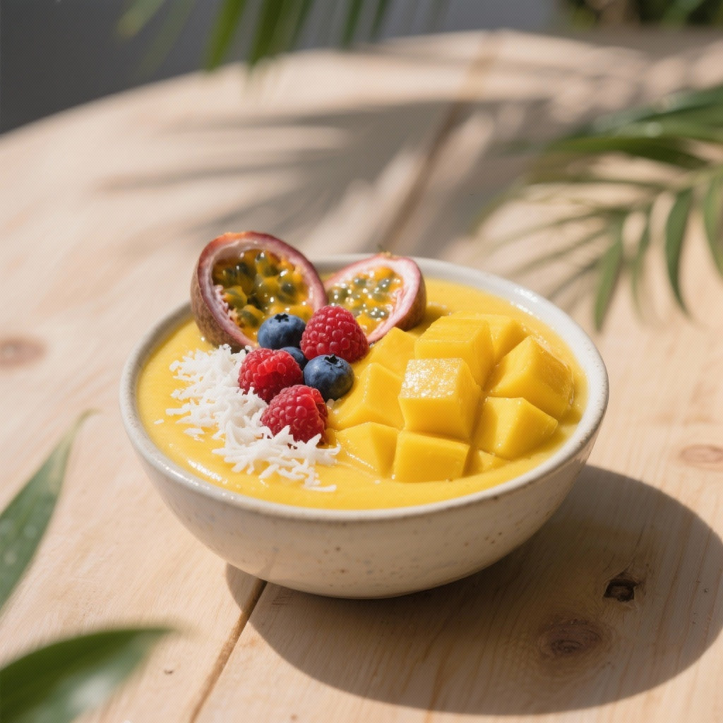 Smoothie Bowl Tropical Mangue & Fruit de la Passion: Recette Exotique