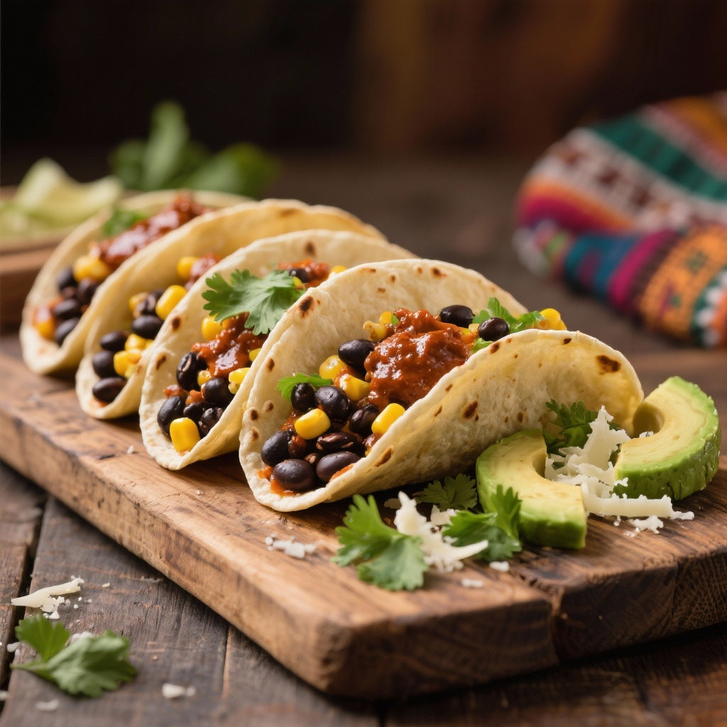 Tacos Végétariens Délicieux : Haricots Noirs, Maïs & Sauce Chipotle