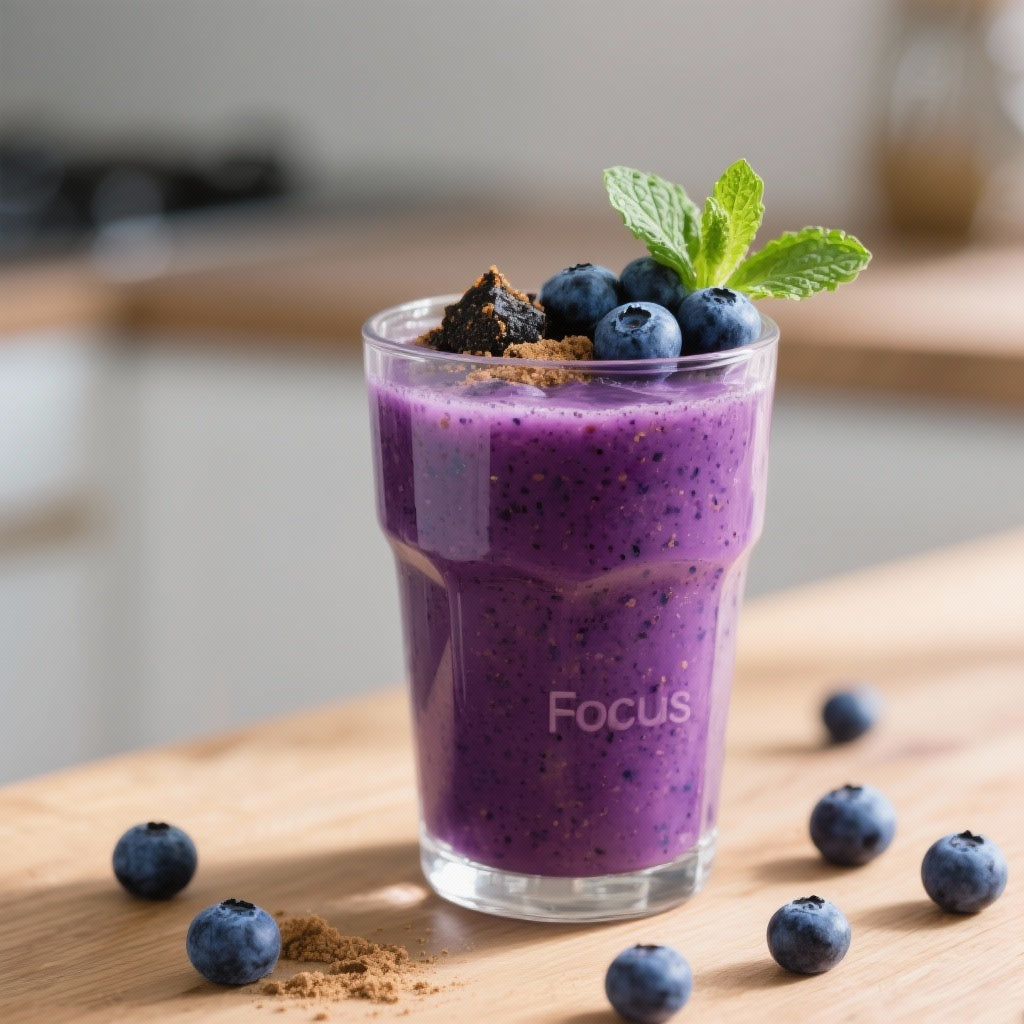 Boostez Votre Concentration : Boisson Focus au Shilajit et Myrtilles