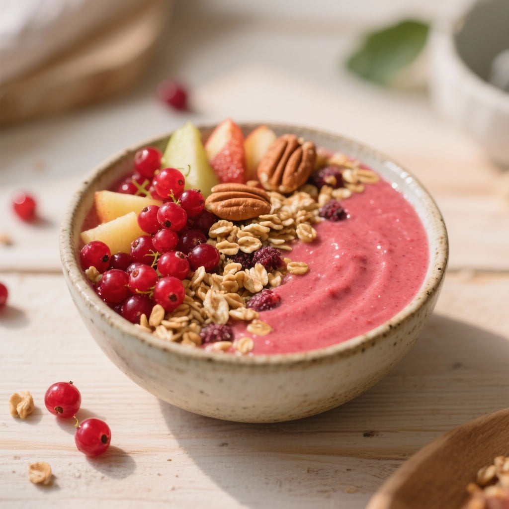 Smoothie Bowl aux Fruits Rouges : Délicieux et Nutritif
