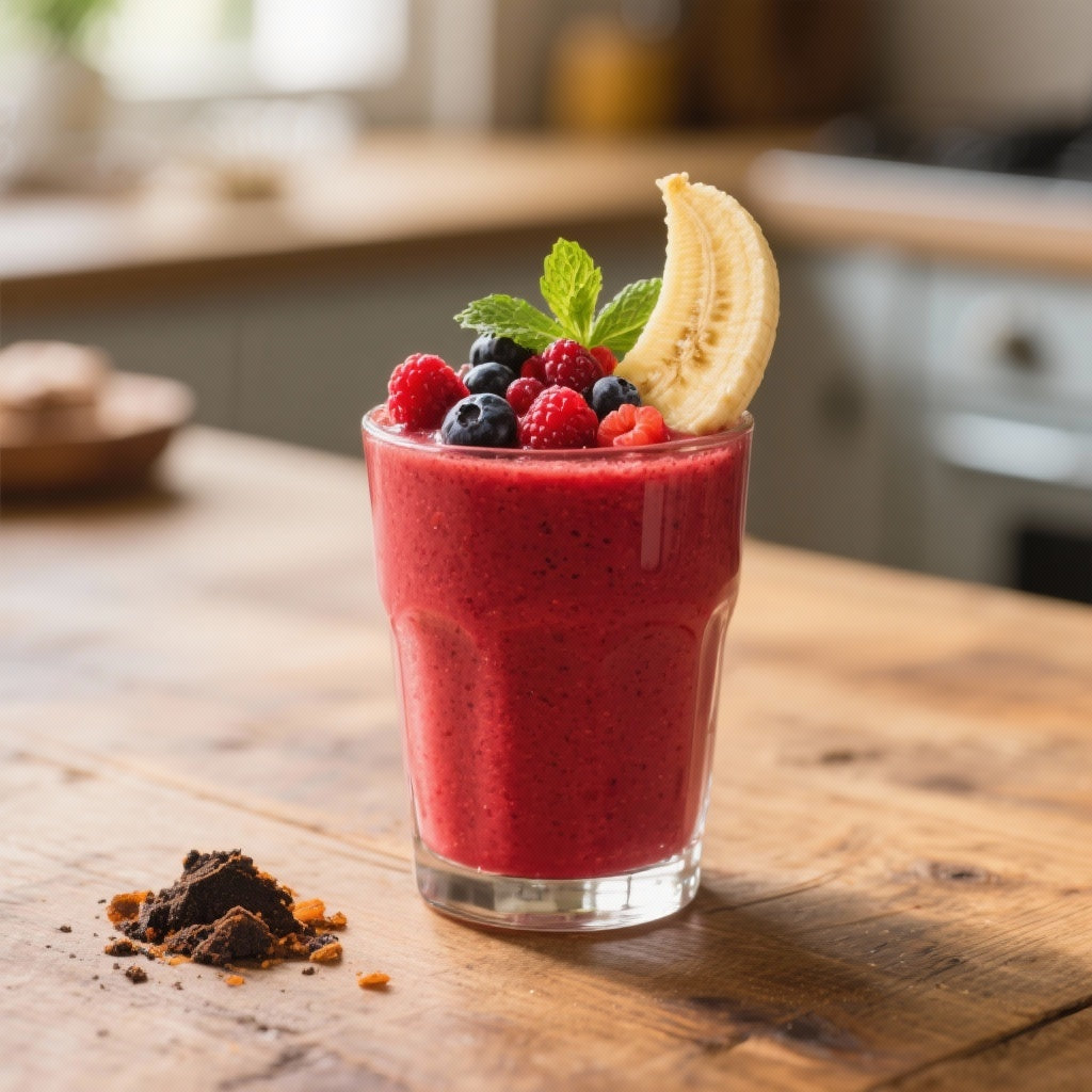 Smoothie Vitalité au Shilajit et Fruits Rouges