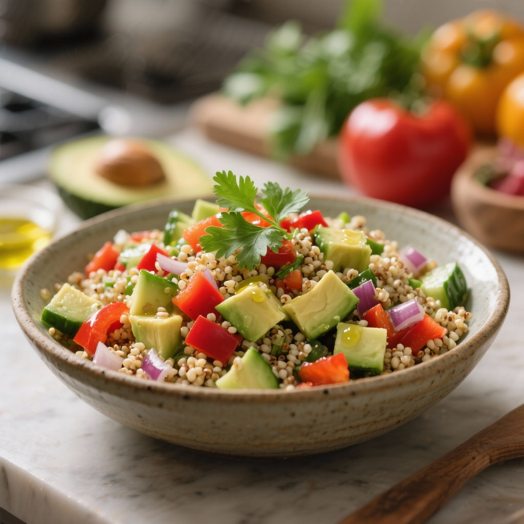 Salade de Quinoa à l'Avocat, Fraîcheur et Équilibre