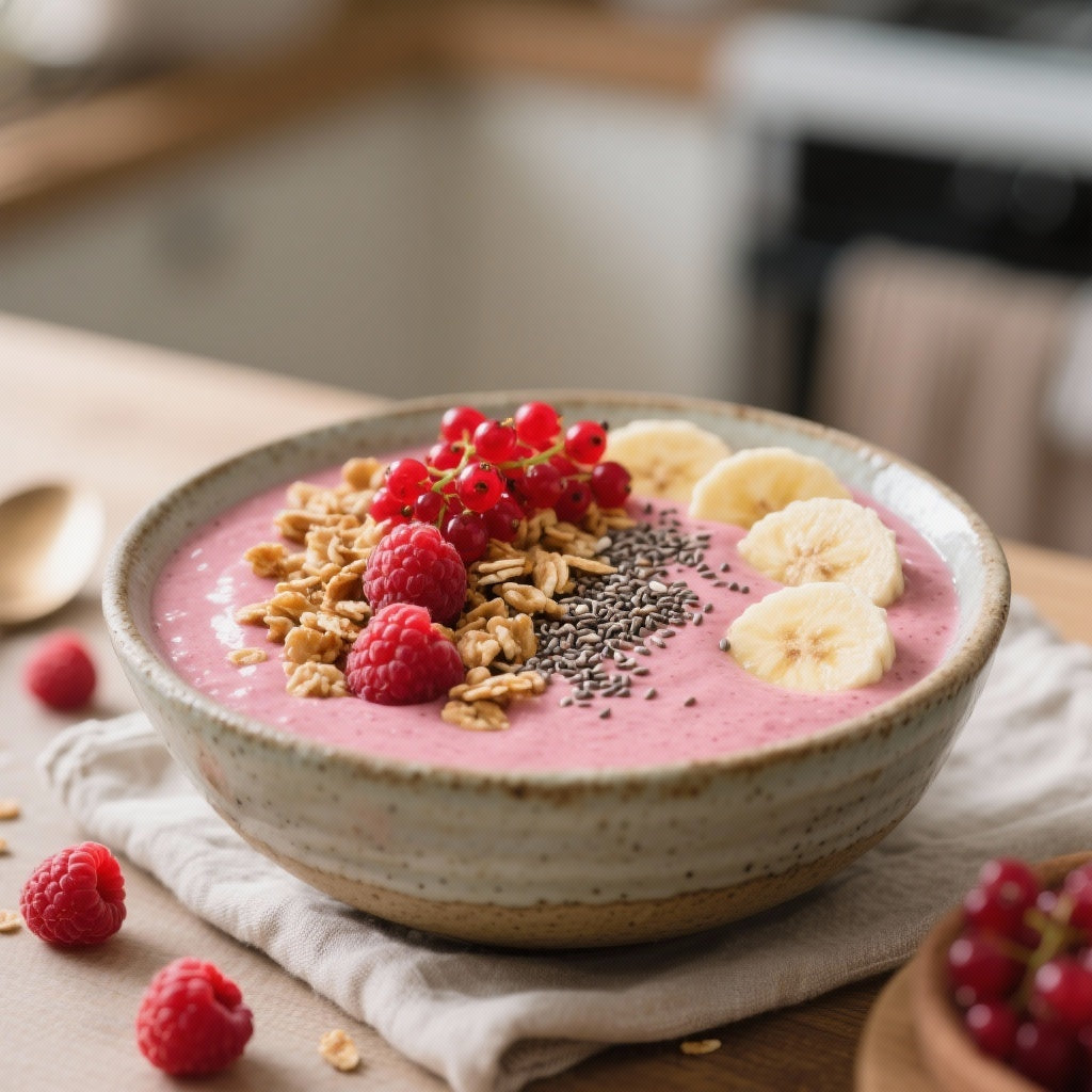 Smoothie Bowl aux Fruits Rouges Délicieux et Énergisant