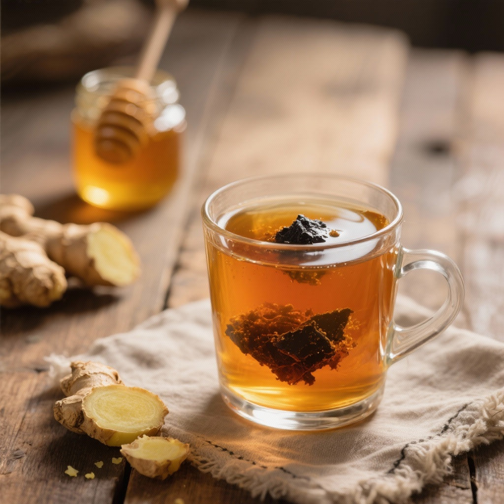 Boisson Revitalisante au Shilajit, Gingembre et Miel : Énergie Naturelle