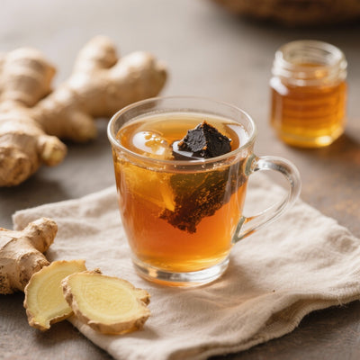 Boisson Revitalisante au Shilajit, Gingembre et Miel : Recette Naturelle