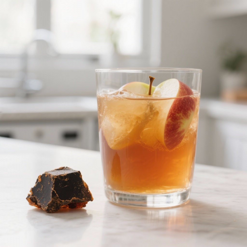 Boisson Tonique au Shilajit et Jus de Pomme : Vitalité Naturelle