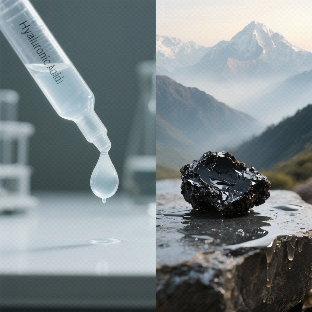 Acide Hyaluronique vs. Shilajit : Lequel Choisir pour Votre Peau ?