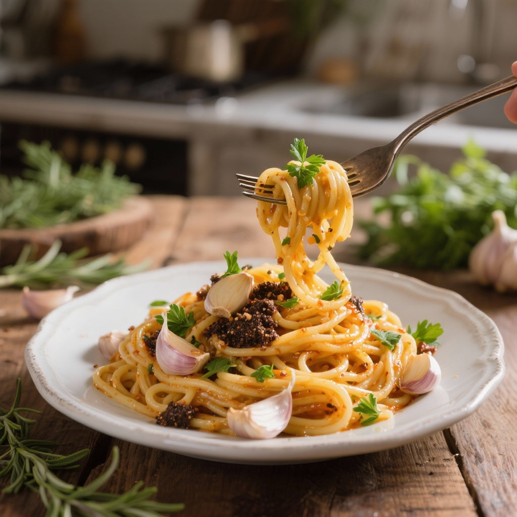 Recette Rapide de Pâtes à l'Ail et au Shilajit