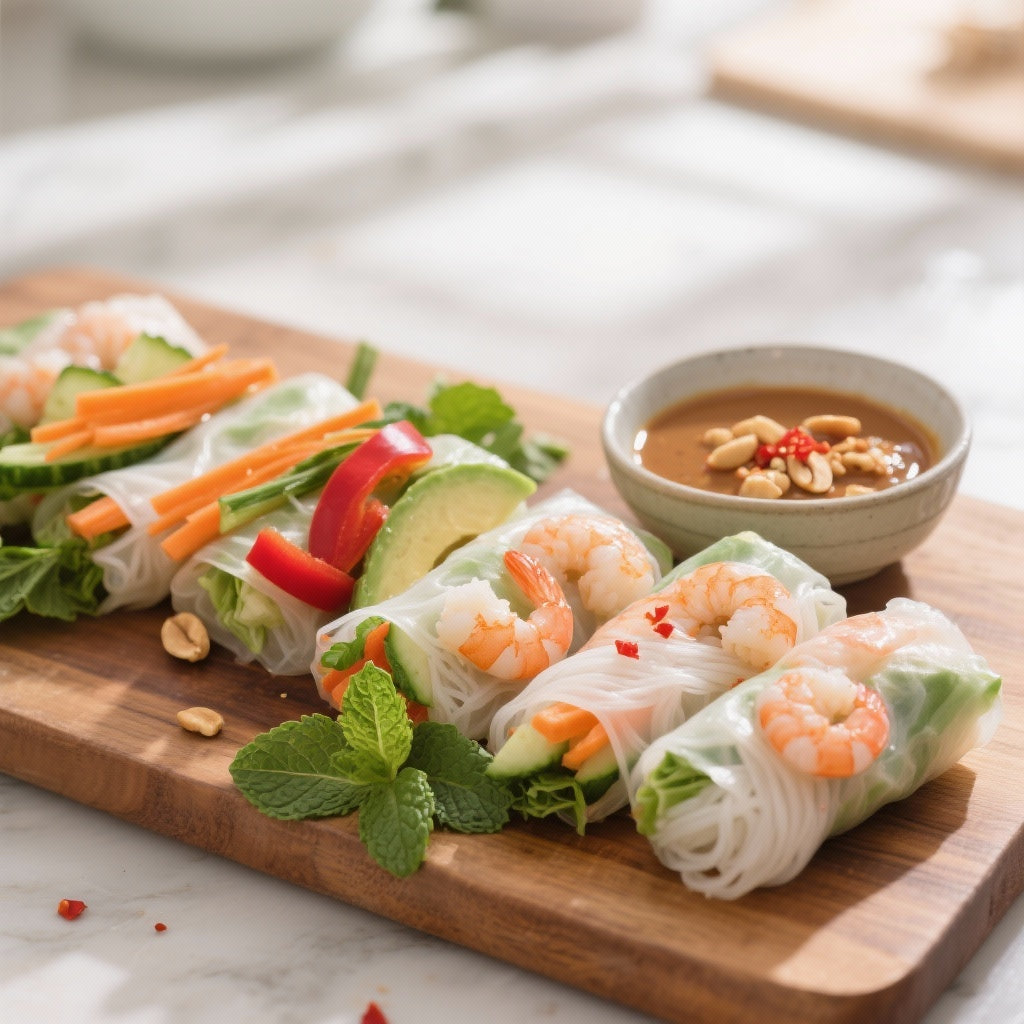 Rouleaux de Printemps Fraîcheur: Recette et Sauce Cacahuète Incontournable