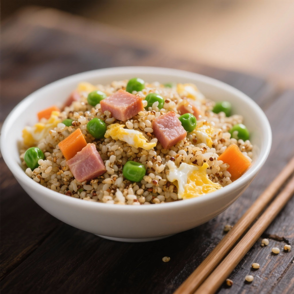 Riz Cantonais Revisité au Quinoa : Une Explosion de Saveurs !