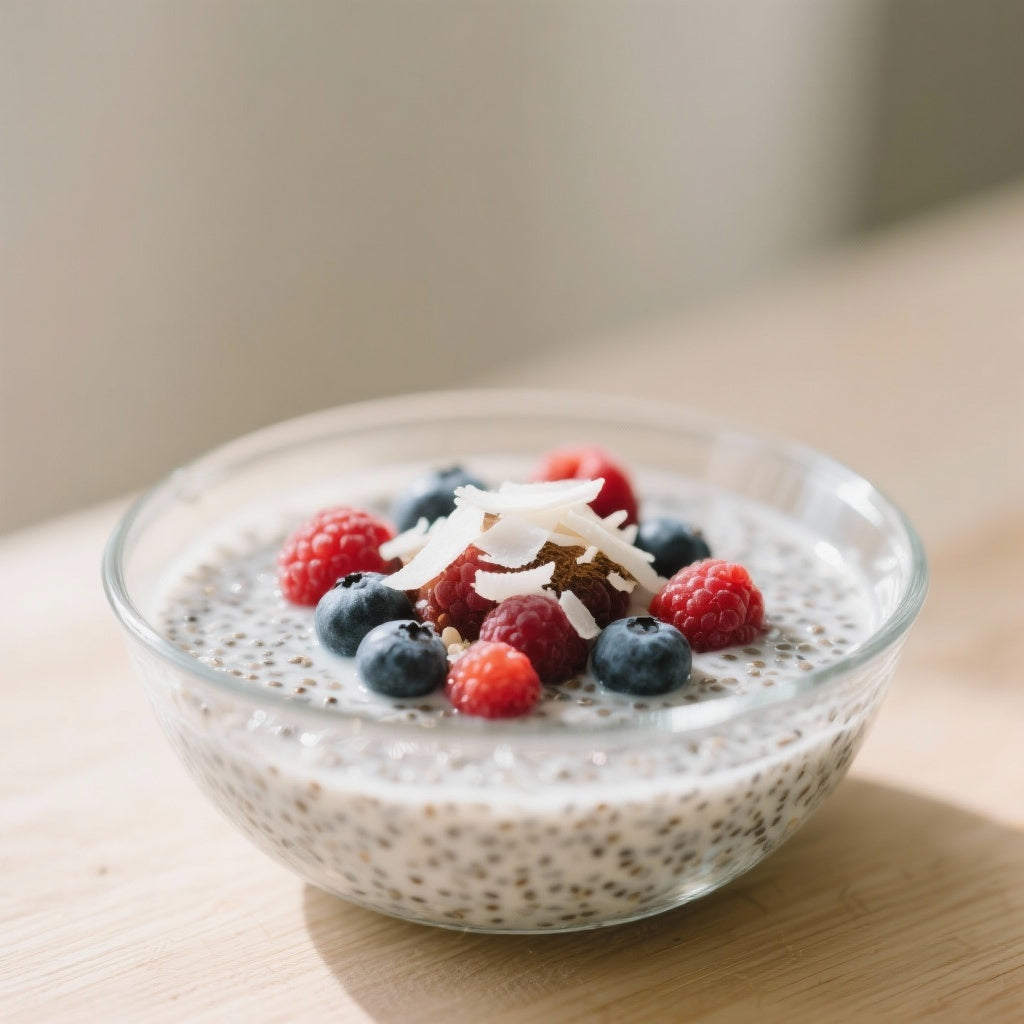 Pudding Chia Fruits Rouges & Lait de Coco : Recette Détox Gourmande