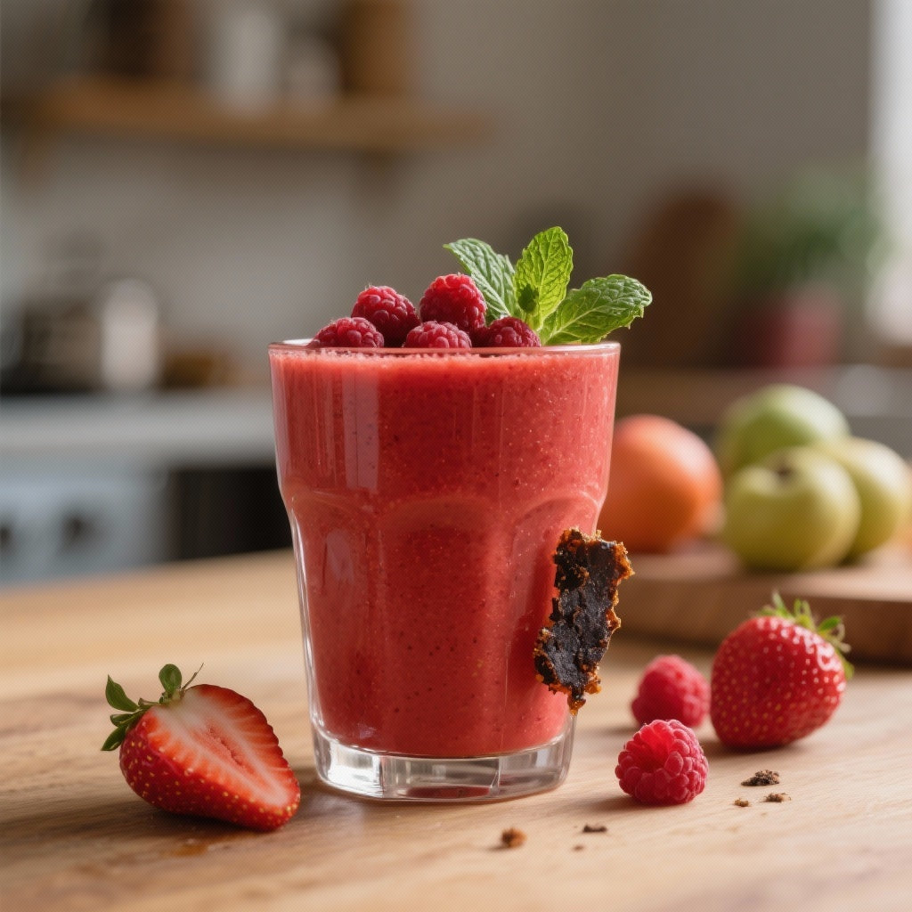 Smoothie Énergisant au Shilajit et aux Fruits Rouges