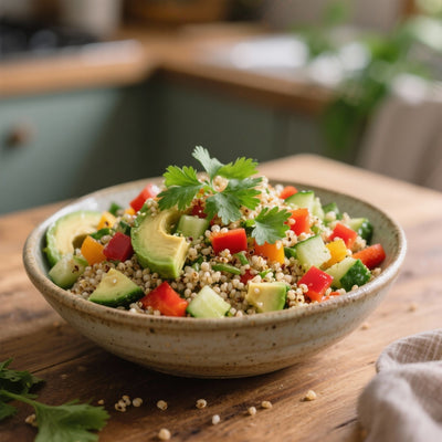 Salade de Quinoa à l'Avocat, Fraîcheur et Saveurs