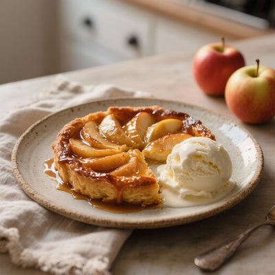 Tarte Tatin aux Pommes Caramélisées et Shilajit