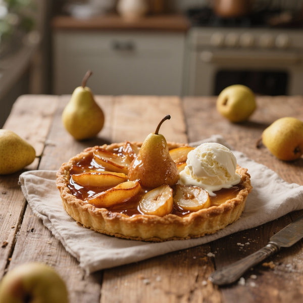 Tarte aux poires caramélisées et shilajit