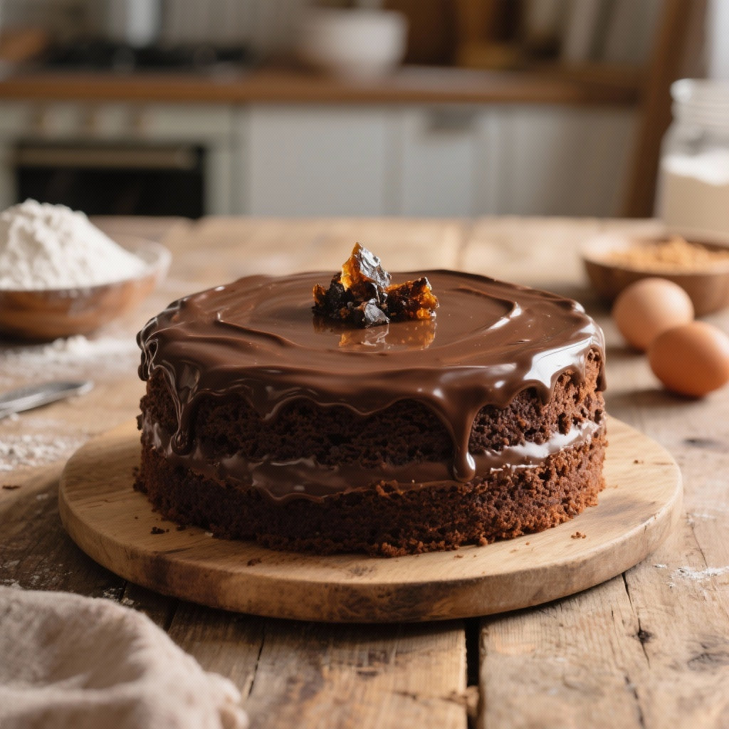 Savoureux Gâteau au Chocolat Moelleux avec Shilajit