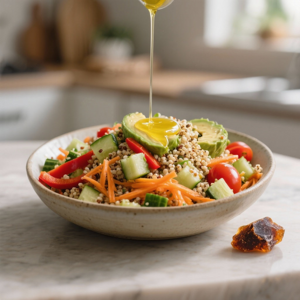 Salade de Quinoa aux Légumes Croquants et Shilajit