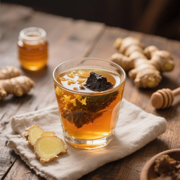 Boisson Revitalisante au Shilajit, Gingembre et Miel : Énergie Naturelle