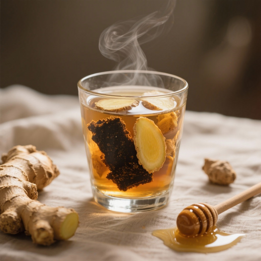 Boisson Revitalisante au Shilajit, Gingembre et Miel : Recette Naturelle Énergisante