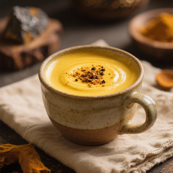 Latte doré au curcuma et shilajit - rituel hivernal des yogis