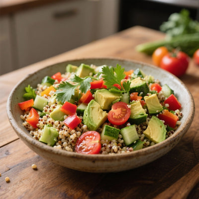 Salade Quinoa Avocat : Fraîcheur et Nutrition dans un Bol