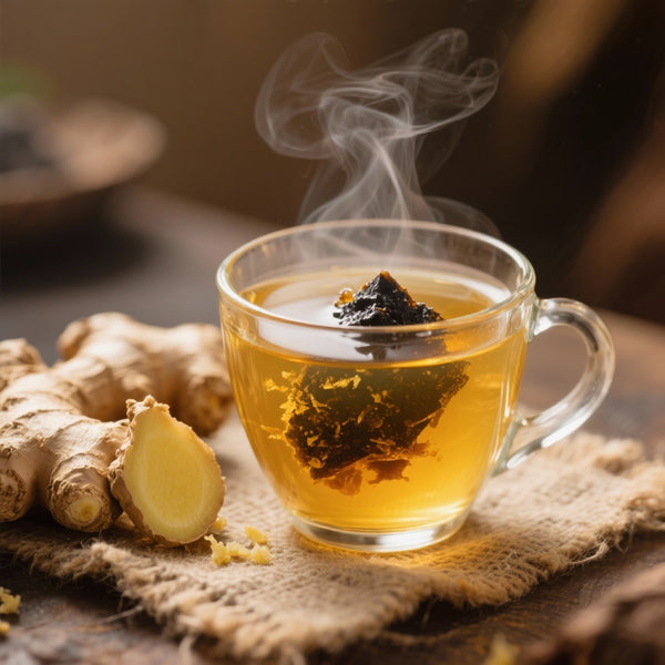 Boisson Revitalisante au Shilajit, Gingembre et Miel - Énergie Naturelle