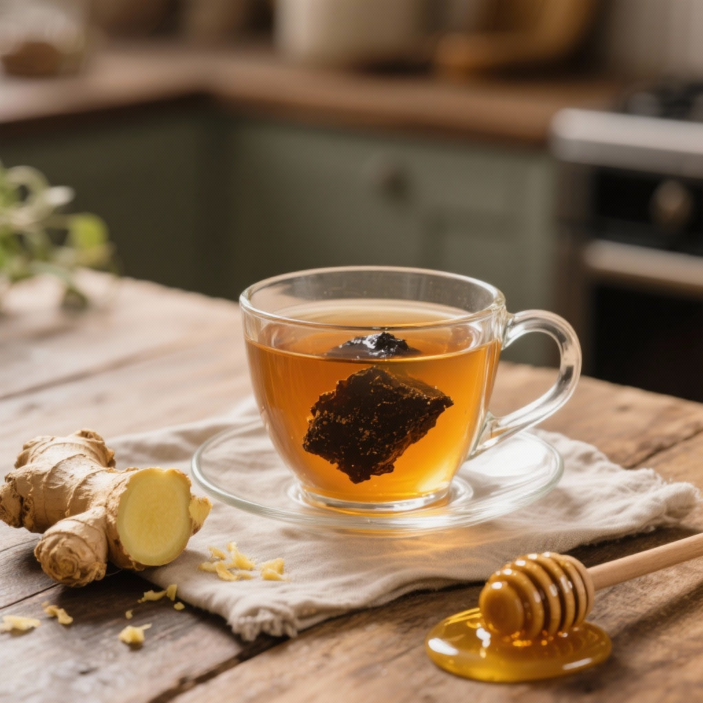 Boisson Revitalisante au Shilajit, Gingembre et Miel pour une Énergie Naturelle