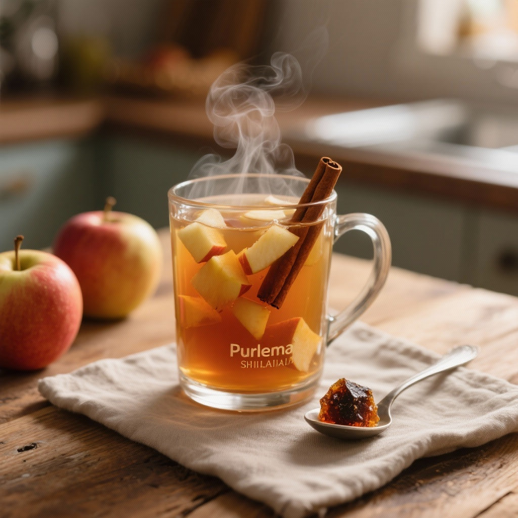 Boisson Réchauffante Shilajit, Cannelle & Pomme : L'Élixir d'Hiver