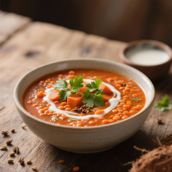 Soupe de Lentilles Corail au Lait de Coco: Recette Réconfortante