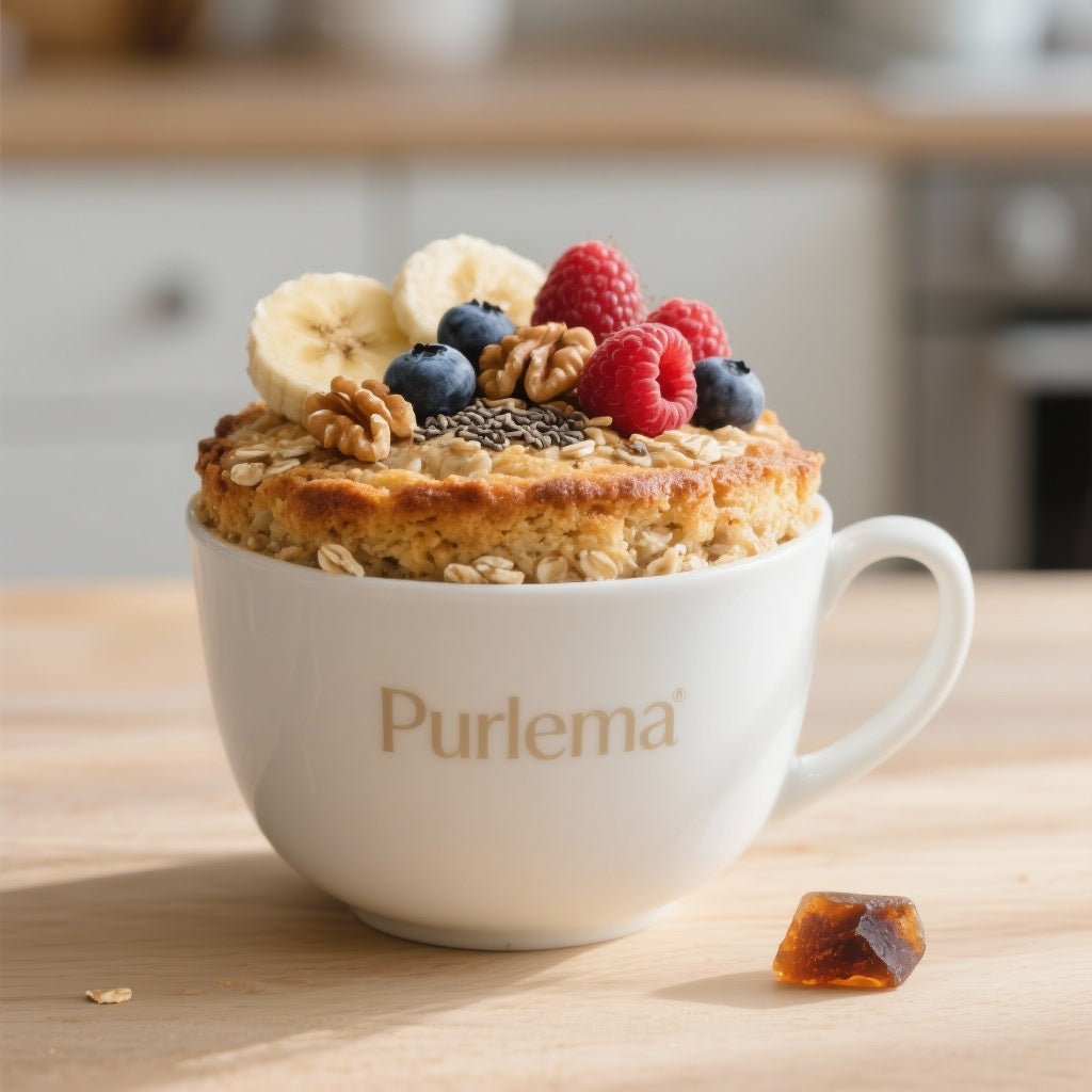 Bowl Cake Express au Flocon d'Avoine : Petit Déjeuner Sain et Rapide