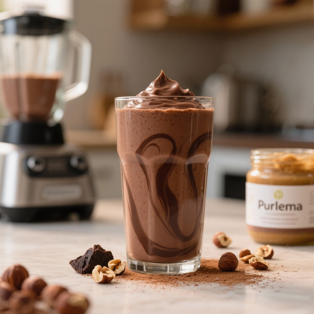 Smoothie Protéiné Choco-Noisette: Boost d'Énergie Gourmand