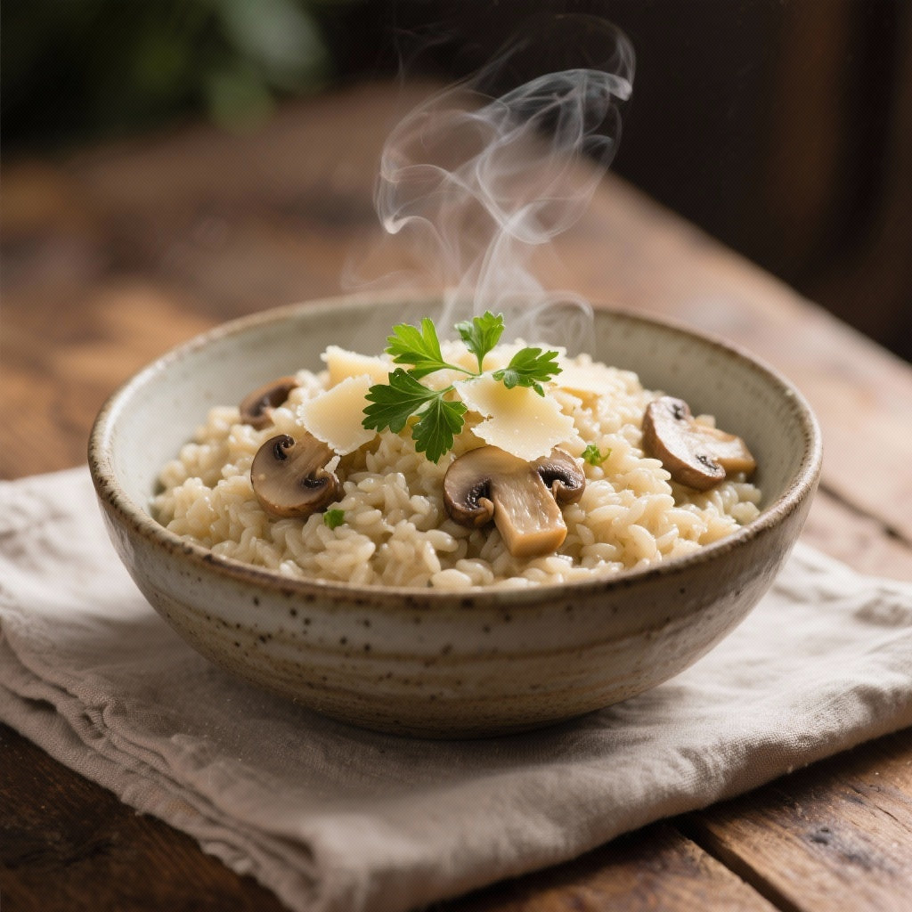 Recette Simple de Risotto Crémeux aux Champignons