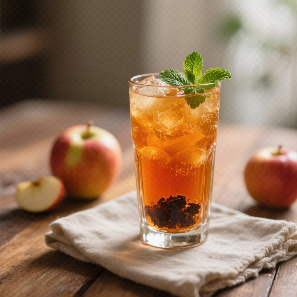 Boisson Tonique au Shilajit et Jus de Pomme : Vitalité Naturelle