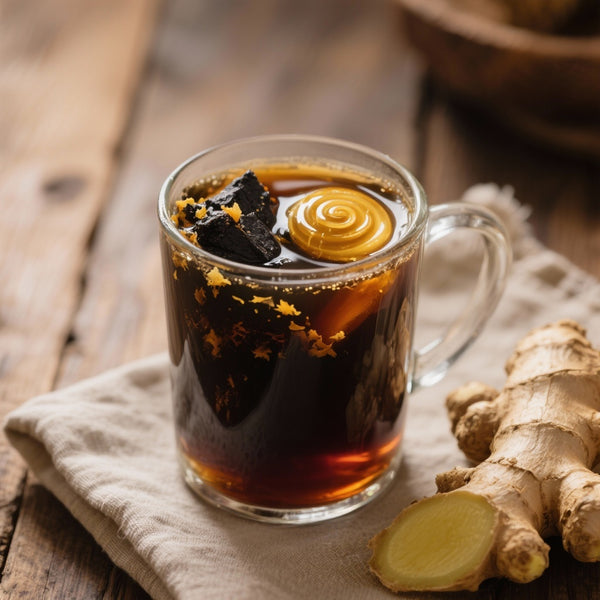Boisson Revitalisante au Shilajit, Gingembre et Miel pour Énergie Naturelle