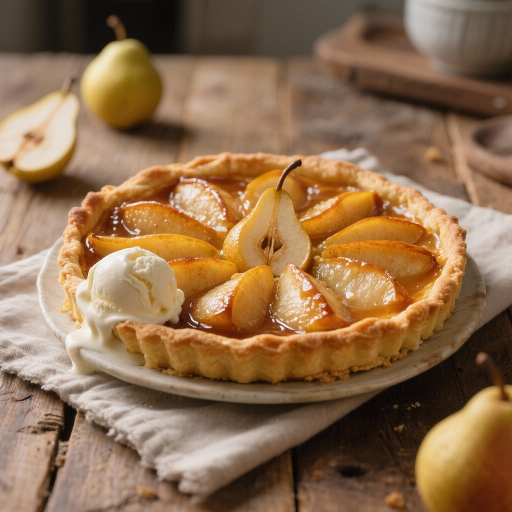 Tarte aux Poires et Caramel : Un Délice Automnal