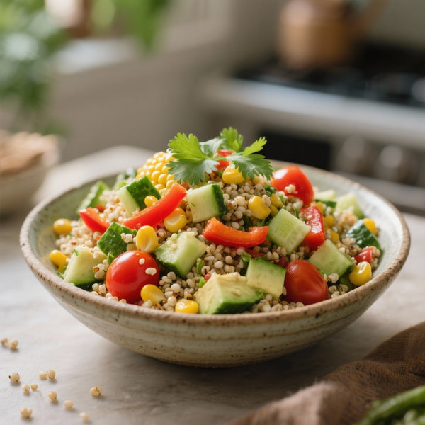 Salade de Quinoa Colorée et Saine pour un Repas Équilibré