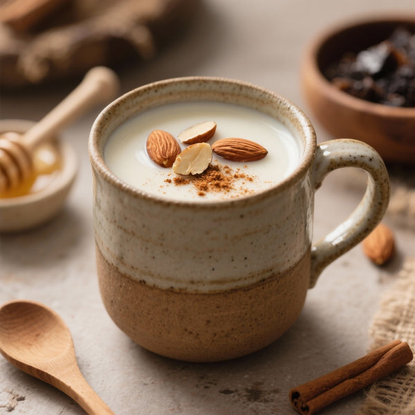 Délicieuse Boisson Énergisante au Shilajit et au Lait d'Amande