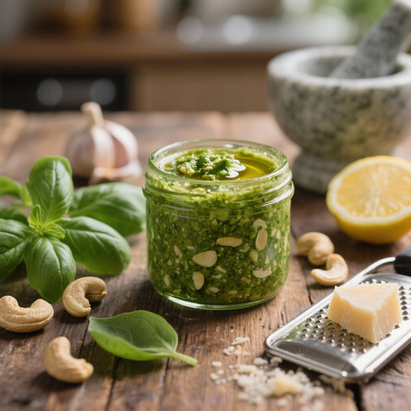 Pesto de Basilic et Noix de Cajou Maison : Recette Facile et Savoureuse