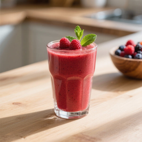 Élixir Vital : Smoothie Revigorant au Shilajit & Fruits Rouges