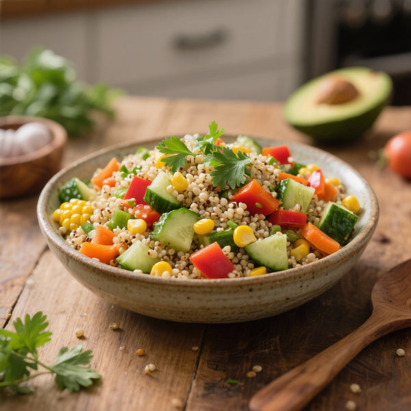 Recette Healthy : Salade Colorée aux Quinoa et Légumes