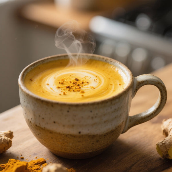 Golden Latte au Curcuma, Gingembre & Ashwagandha : Recette Détox & Relaxante