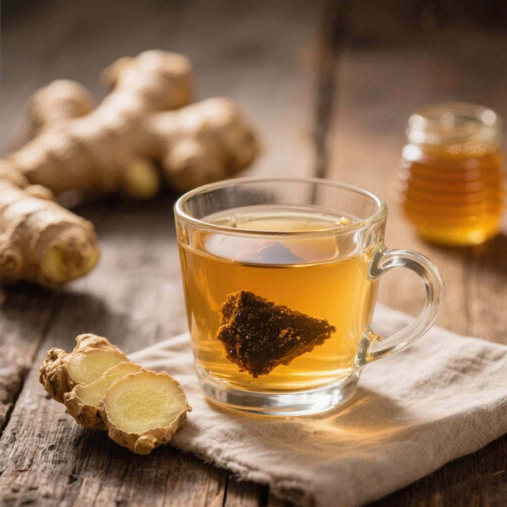 Boisson Revitalisante au Shilajit, Gingembre et Miel – Énergie Naturelle