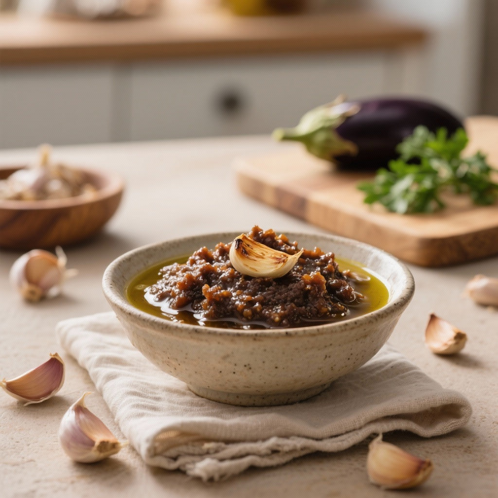 Caviar d'Aubergine à l'Ail Rôti: Recette Facile & Savoureuse