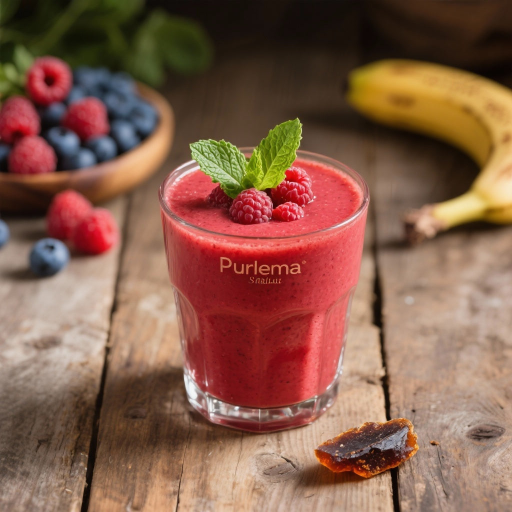 Élixir de vitalité : Smoothie énergisant au Shilajit et Fruits Rouges