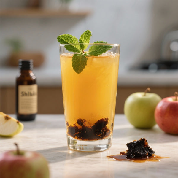 Boisson Tonique Revitalisante au Shilajit et Jus de Pomme