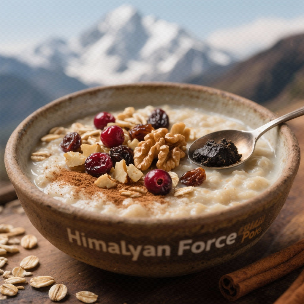 Porridge Force de l'Himalaya : Shilajit & Fruits Secs