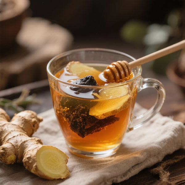 Boisson Revitalisante au Shilajit, Gingembre et Miel – Tonus Naturel