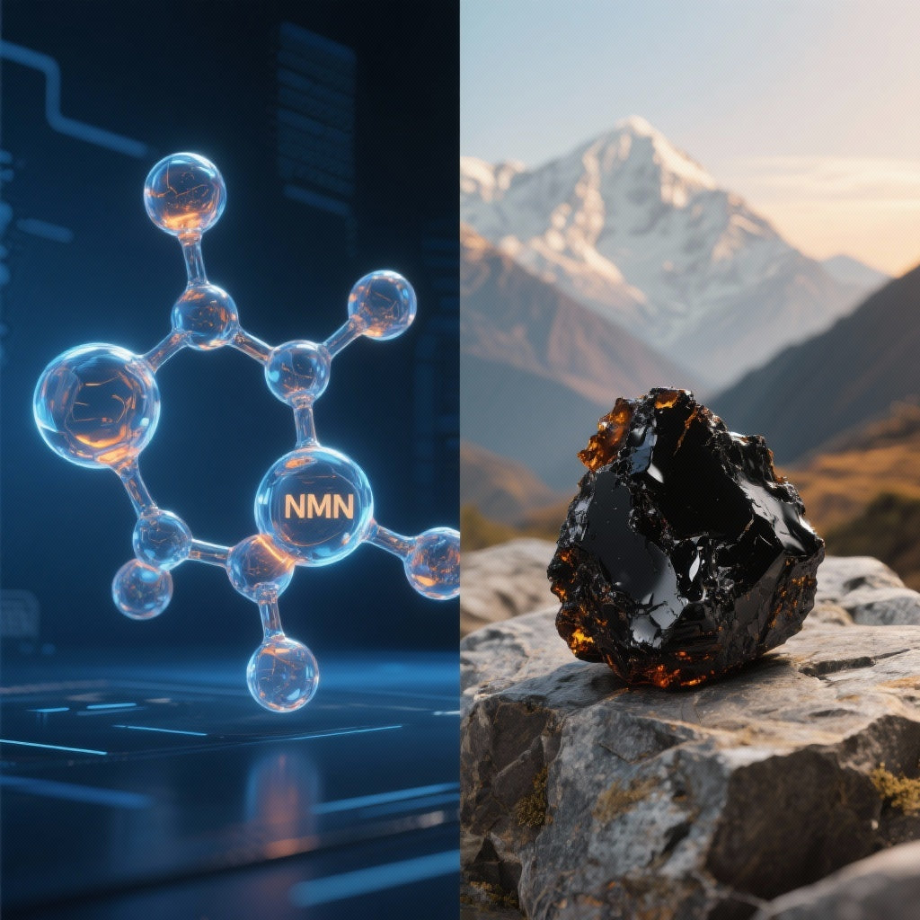 NMN vs. Shilajit : Quelle approche pour booster vos NAD+ et ralentir le vieillissement ?