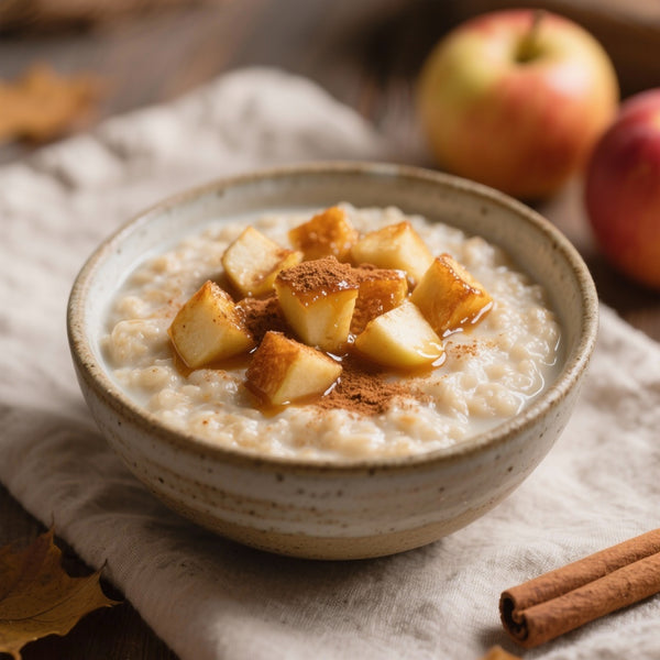 Porridge crémeux aux pommes caramélisées et cannelle – énergie du matin
